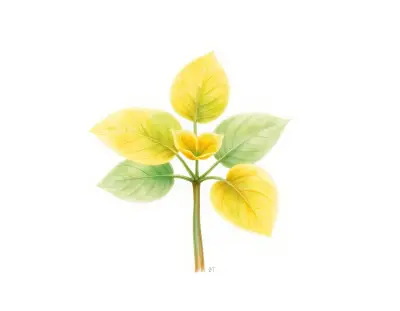 AI-generated watercolor illustration of Hosta 'Grand Gold' (not a photograph)