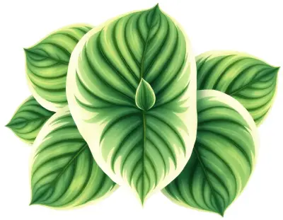 AI-generated watercolor illustration of Hosta 'Great Western Gap' (not a photograph)