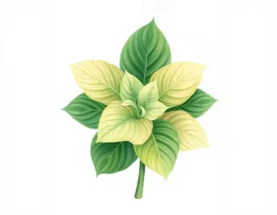 AI-generated watercolor illustration of Hosta 'Green Cheese' (not a photograph)
