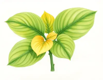 AI-generated watercolor illustration of Hosta 'Green Flash' (not a photograph)