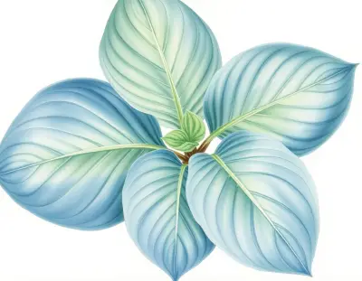 AI-generated watercolor illustration of Hosta 'Green Milk' (not a photograph)