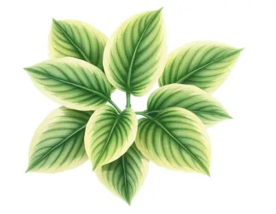 AI-generated watercolor illustration of Hosta 'Greensleeves' (not a photograph)