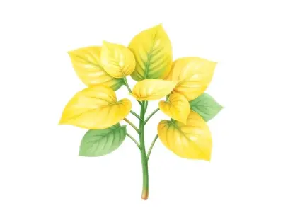 AI-generated watercolor illustration of Hosta 'HarkAway's Mini Gold' (not a photograph)