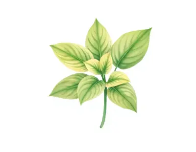 AI-generated watercolor illustration of Hosta 'Harvest Delight' (not a photograph)