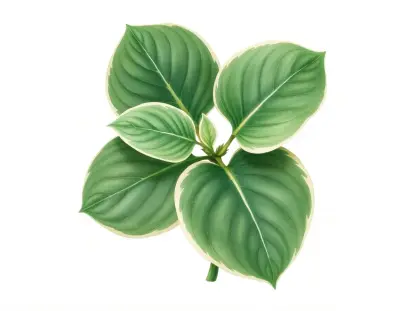 AI-generated watercolor illustration of Hosta 'Heat Lightning' (not a photograph)