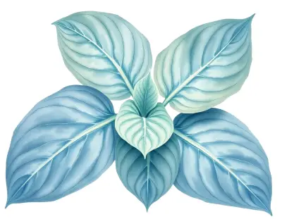 AI-generated watercolor illustration of Hosta 'Helen Doriot' (not a photograph)