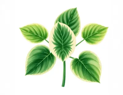 AI-generated watercolor illustration of Hosta 'Her Royal Hotness' (not a photograph)