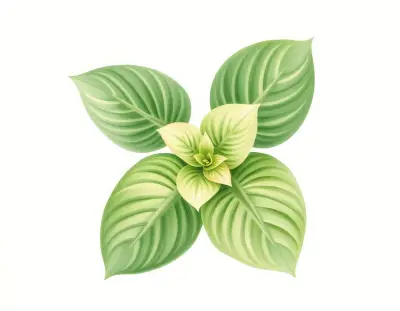 AI-generated watercolor illustration of Hosta 'Hirao Elite' (not a photograph)