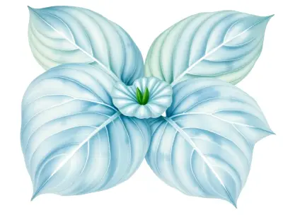 AI-generated watercolor illustration of Hosta 'Honey Hill Eureka' (not a photograph)