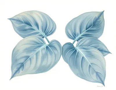 AI-generated watercolor illustration of Hosta 'Honey Hill Pledge Allegiance' (not a photograph)