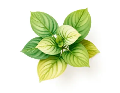 AI-generated watercolor illustration of Hosta 'Honeycomb' (not a photograph)