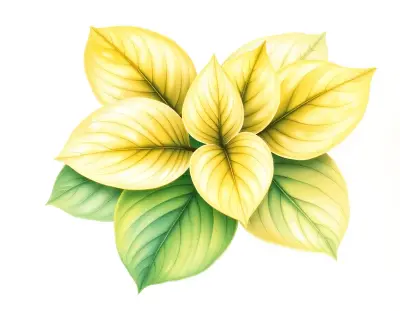 AI-generated watercolor illustration of Hosta 'Honky Tonk Woman' (not a photograph)
