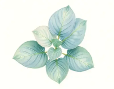 AI-generated watercolor illustration of Hosta 'Hula Skirt' (not a photograph)
