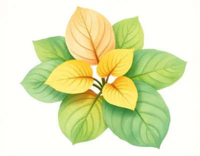 AI-generated watercolor illustration of Hosta 'I Got Rhythm' (not a photograph)