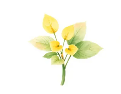AI-generated watercolor illustration of Hosta 'Illicit Affair' (not a photograph)