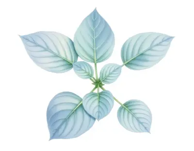 AI-generated watercolor illustration of Hosta 'In the Chips' (not a photograph)