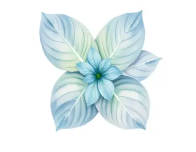 AI-generated watercolor illustration of Hosta 'Infatuation' (not a photograph)