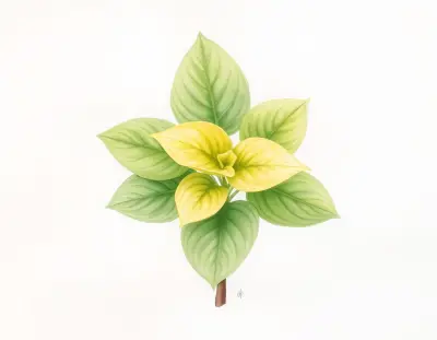 AI-generated watercolor illustration of Hosta 'It's a Jungle Out There' (not a photograph)