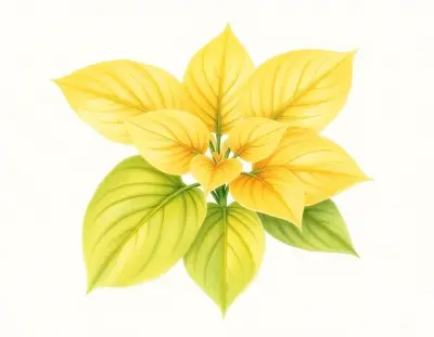 AI-generated watercolor illustration of Hosta 'Jack and Margaret's Keynote' (not a photograph)