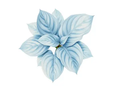 AI-generated watercolor illustration of Hosta 'Java' (not a photograph)