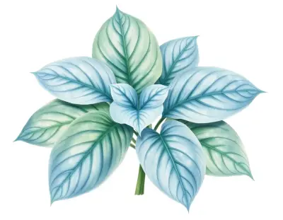 AI-generated watercolor illustration of Hosta 'Jipson Place Tree Top Lover' (not a photograph)