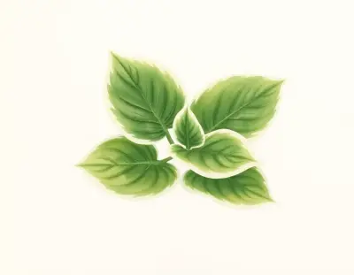 AI-generated watercolor illustration of Hosta 'Jo Jo' (not a photograph)