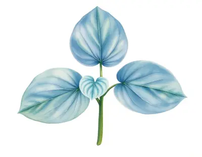 AI-generated watercolor illustration of Hosta 'Joan Altman' (not a photograph)