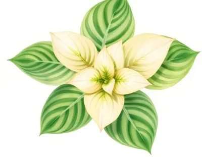 AI-generated watercolor illustration of Hosta 'Jon Soucek' (not a photograph)