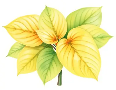 AI-generated watercolor illustration of Hosta 'Kasseler Gold' (not a photograph)