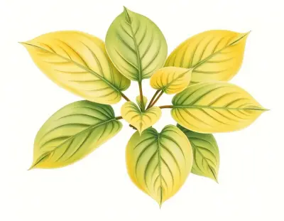 AI-generated watercolor illustration of Hosta 'Kickapoo Krinkles' (not a photograph)