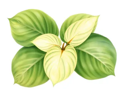 AI-generated watercolor illustration of Hosta 'King Michael' (not a photograph)