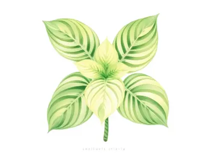 AI-generated watercolor illustration of Hosta 'King of Spades' (not a photograph)