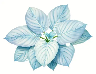AI-generated watercolor illustration of Hosta 'King's Black Knight' (not a photograph)