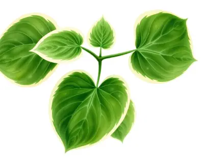 AI-generated watercolor illustration of Hosta 'Kiwi Tease' (not a photograph)