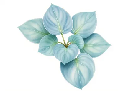 AI-generated watercolor illustration of Hosta 'Knockout' (not a photograph)
