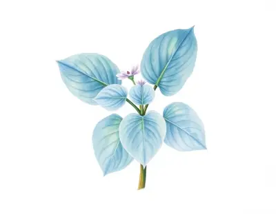 AI-generated watercolor illustration of Hosta 'Labyrinth' (not a photograph)