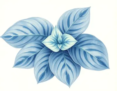 AI-generated watercolor illustration of Hosta 'Lady Amy' (not a photograph)