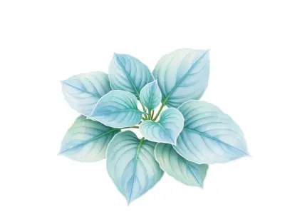 AI-generated watercolor illustration of Hosta 'Lakeside Cupcake' (not a photograph)