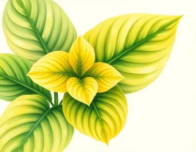 AI-generated watercolor illustration of Hosta 'Lakeside Delight' (not a photograph)