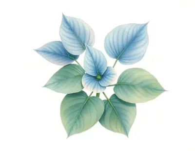 AI-generated watercolor illustration of Hosta 'Lakeside Missy Little' (not a photograph)