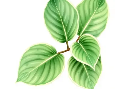 AI-generated watercolor illustration of Hosta 'Lakeside Paddywack' (not a photograph)