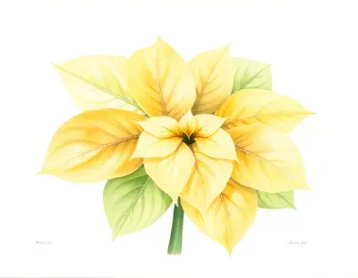 AI-generated watercolor illustration of Hosta 'Lakeside Sassy Sally' (not a photograph)