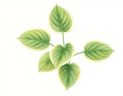 AI-generated watercolor illustration of Hosta 'Lakeside Tee Ki' (not a photograph)