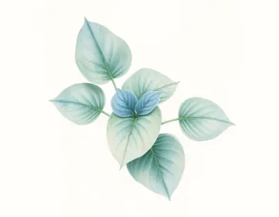 AI-generated watercolor illustration of Hosta 'Lap Dance' (not a photograph)