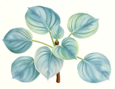 AI-generated watercolor illustration of Hosta 'Laura Lanier' (not a photograph)