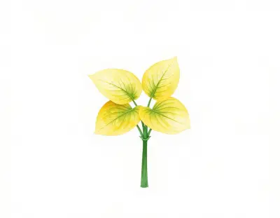 AI-generated watercolor illustration of Hosta 'Lemon Delight' (not a photograph)