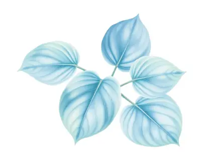 AI-generated watercolor illustration of Hosta 'Lemon Leaf' (not a photograph)