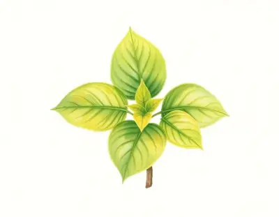 AI-generated watercolor illustration of Hosta 'Lemonade' (not a photograph)