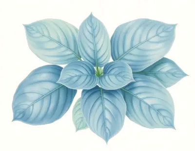 AI-generated watercolor illustration of Hosta 'Light Show' (not a photograph)