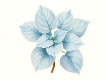 AI-generated watercolor illustration of Hosta 'Lightning Flash' (not a photograph)